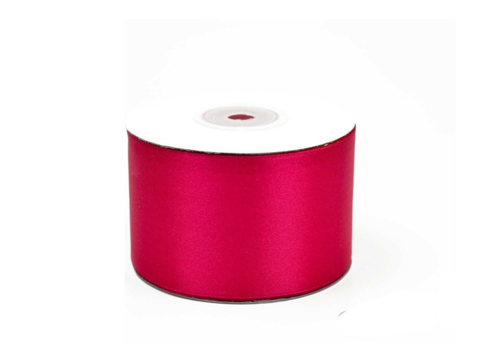 Ruban satin fuchsia 187 largeur 50 mm