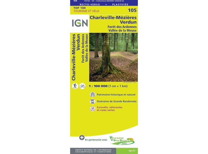 105 - CHARLEVILLE-MEZIERES VERDUN FORET DES ARDENNES