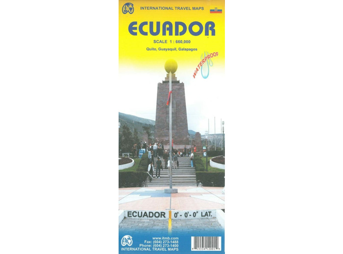 ECUADOR 1 660 000 WATERPROOF MAP