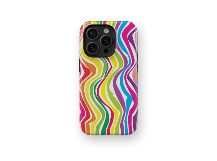 Kaleidoscope Race | Coque de téléphone 3D 2en1 Ultra-résistante
