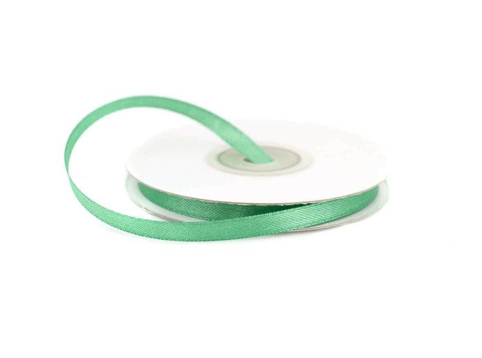 Ruban satin vert pommade 564 Largeur 6 mm