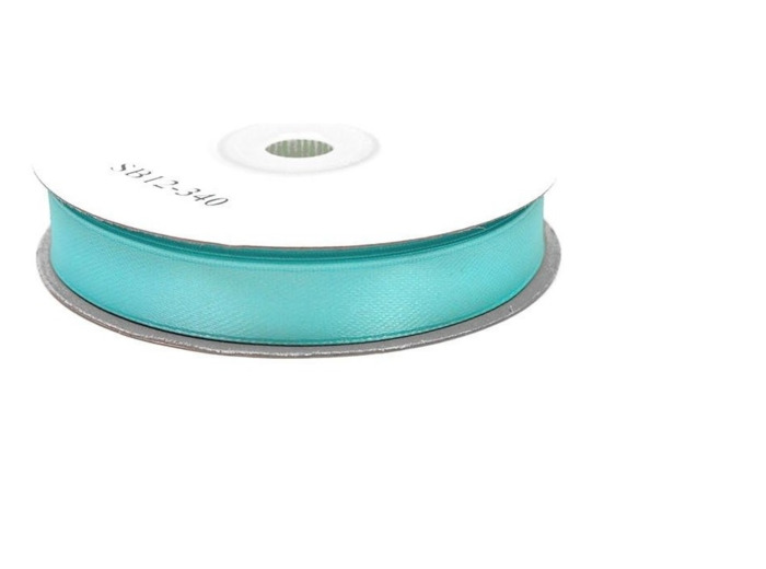 Ruban satin turquoise 340 largeur 12 mm