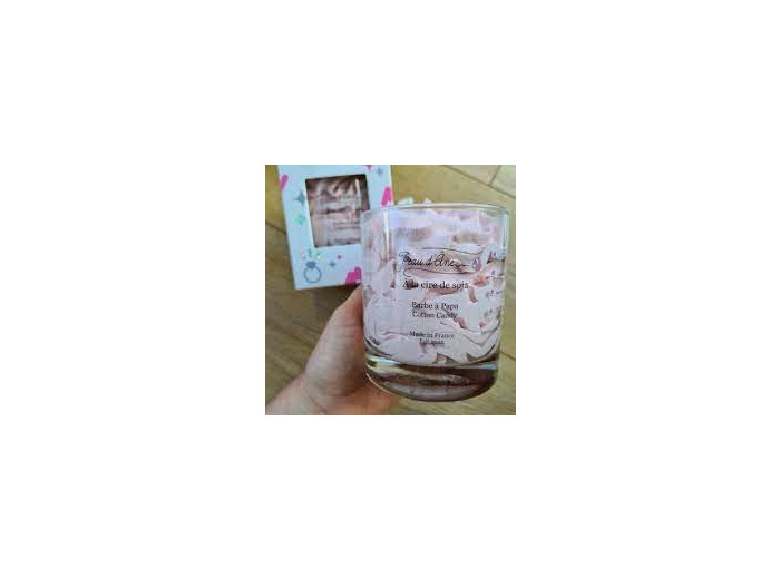 Bougie bijou - Boucles d'oreilles - Chantilly BARBE A PAPA