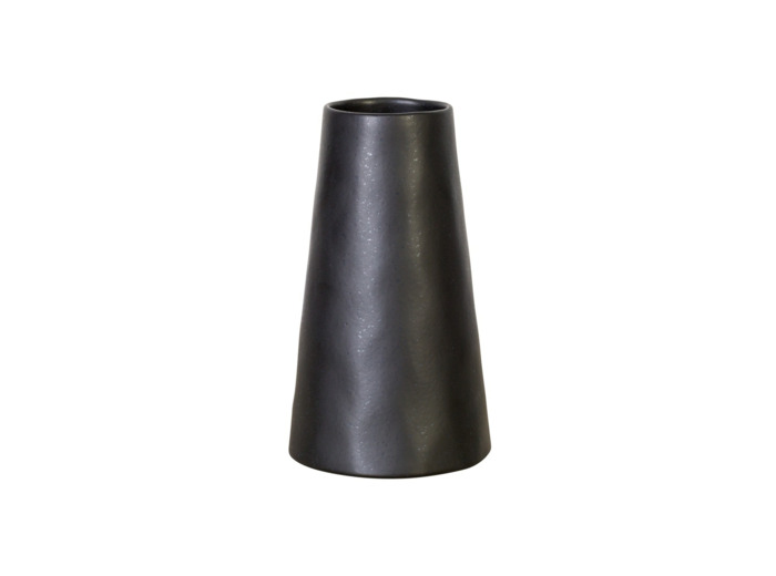 Vase cône 25 cm Sable noir