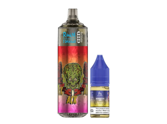 Puff 9k RandM Tornado rechargeable - Mango On Ice