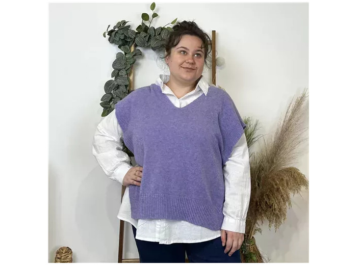 K550- Pull sans manche (Tu) (lilas)