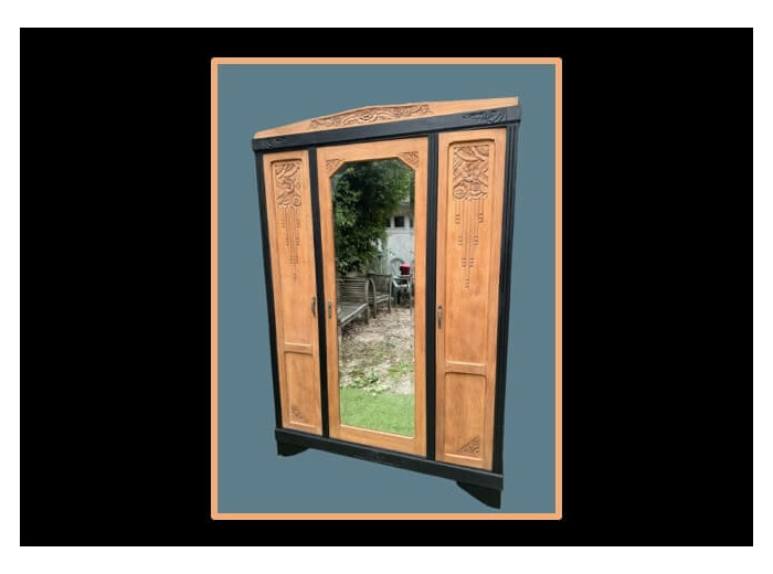 Armoire à glace chêne