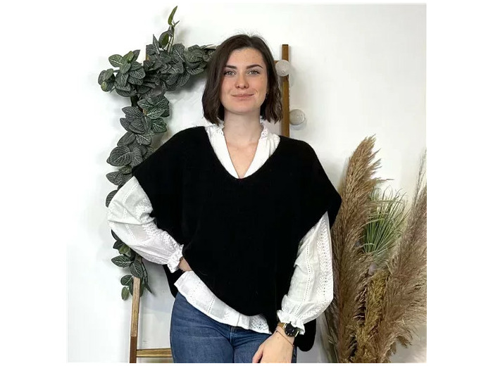 K133- Pull Mohair (Tu) 🇮🇹 (noir)