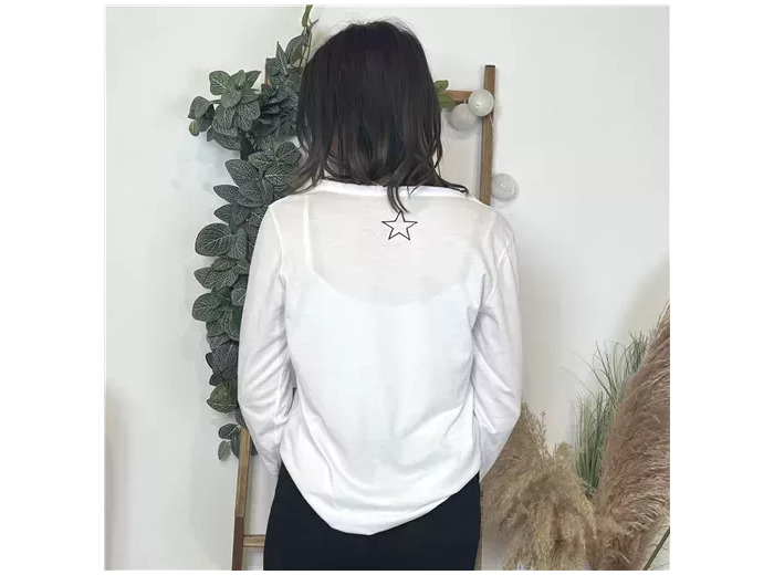 L492-Ts Délavé étoile ⭐ dos (Tu) 🇮🇹 (blanc)