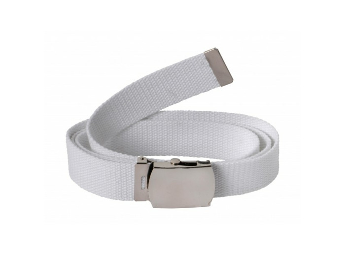 Ceinture toile unie blanche