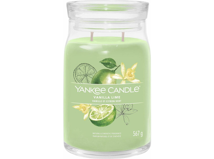 Yankee Candle Grande jarre - VANILLE ET CITRON VERT