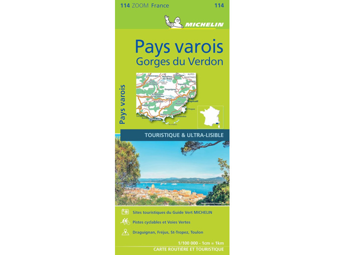 CARTE ZOOM PAYS VAROIS, GORGES DU VERDON