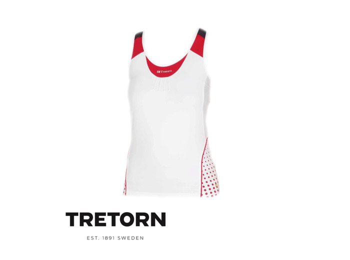 TRETORN PERFORMANCE TANK White/Pink