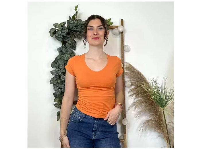 K319- T-Shirt Coline (T36-T44) (orange)