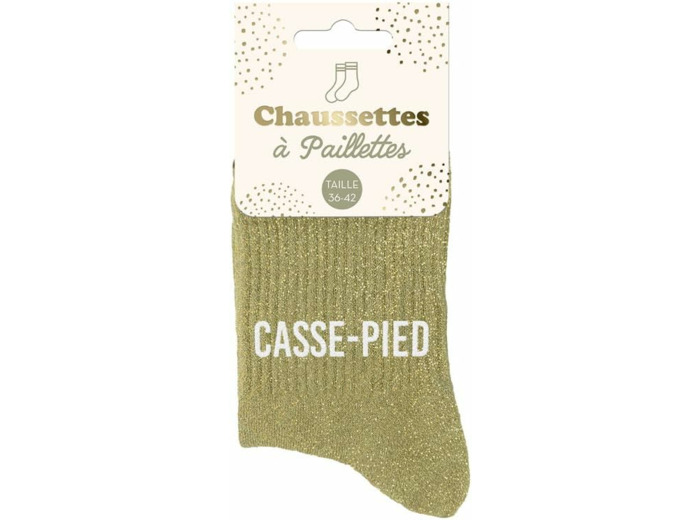 STC Chaussettes paillettes casse pied