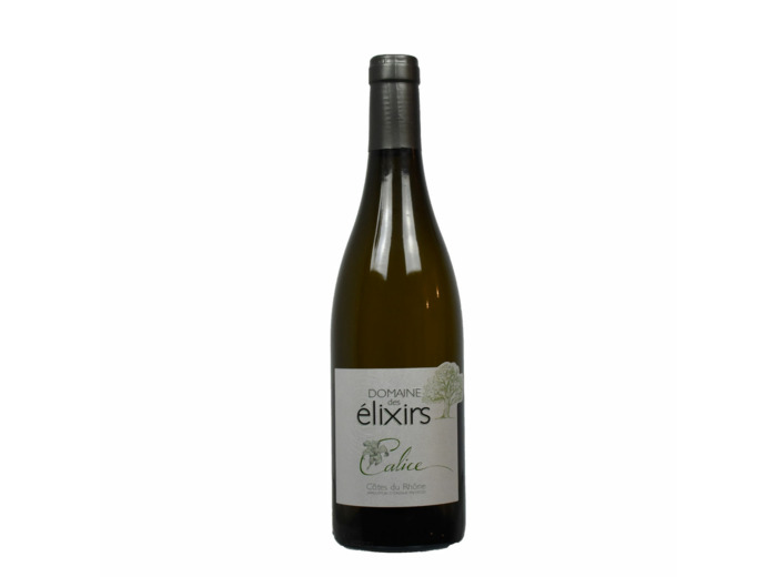 Côte du Rhône blanc Calice domaine des Elixirs bio  2019