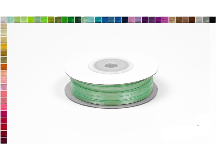 Ruban satin vert d'eau clair 314 largeur 3 mm