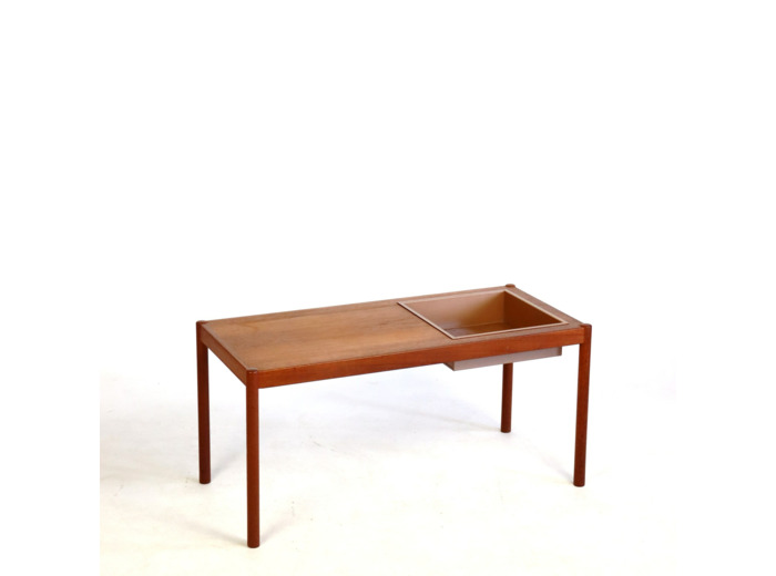 Table en teck "Jardiniere" années 60