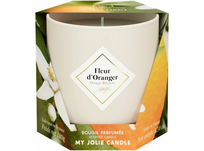 MY JOLIE CANDLE - Bougie parfumée Fleur d'Oranger Classique 180g 36h