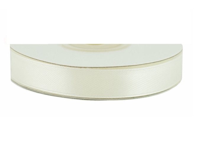 Ruban satin ivoire 810 largeur 12 mm