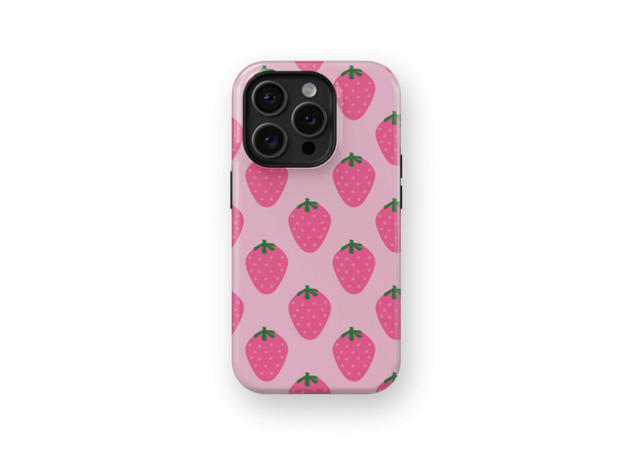 Just Strawberries | Coque de téléphone 3D 2en1 Ultra-résistante