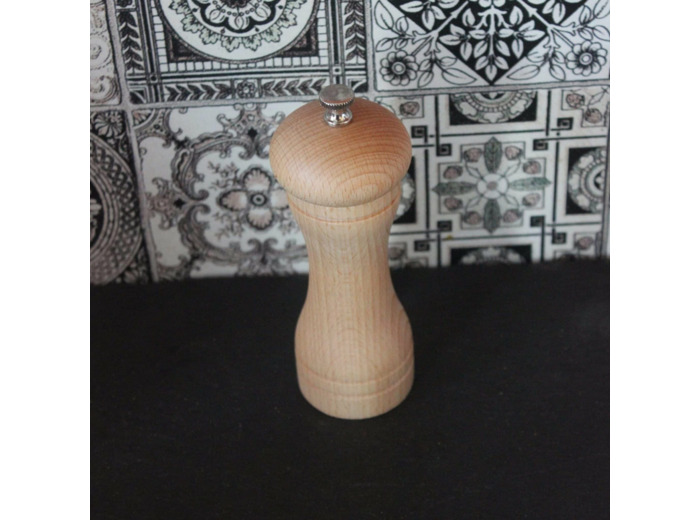 Moulin à sel en bois 13 cm