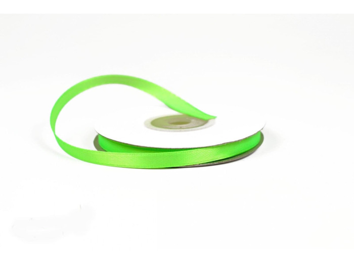 Ruban satin vert flash 556 Largeur 6 mm