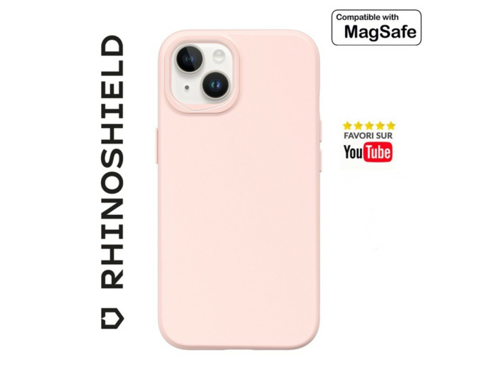 RHINOSHIELD COQUE SOLIDSUIT ROSE CLASSIC COMPATIBLE MAGSAFE POUR APPLE IPHONE 14 PLUS