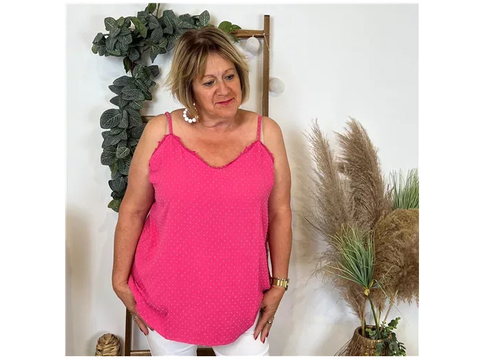 N660- Débardeur Melya (T42/T48) (fuchsia)
