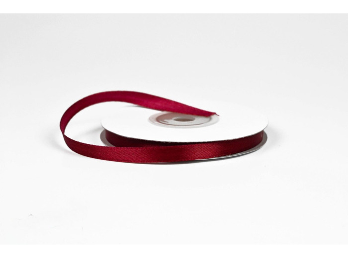 Ruban satin bordeaux 270 Largeur 6 mm