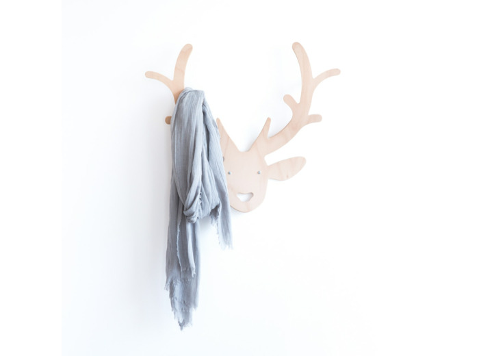 Portemanteau Rudolph - Coloris hêtre naturel