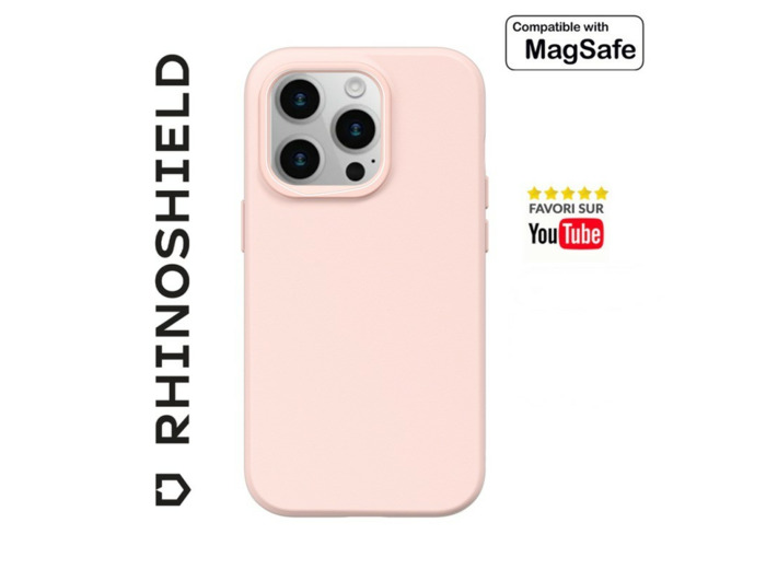 RHINOSHIELD COQUE SOLIDSUIT ROSE CLASSIC COMPATIBLE MAGSAFE POUR APPLE IPHONE 14 PRO