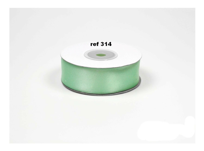 Ruban satin vert d'eau clair 314 largeur 25 mm