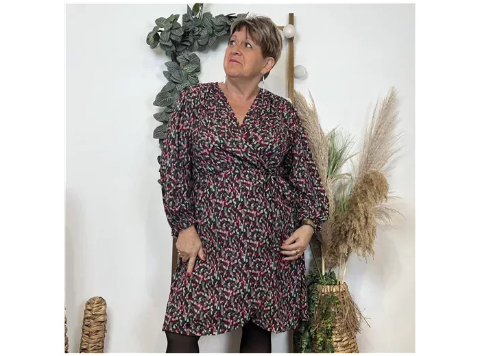 K814- Robe By One cache coeur (T40-T48) (vert)