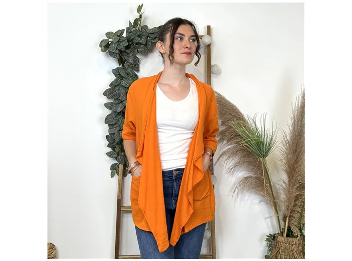 L351- Veste Estivale (Tu) (orange)