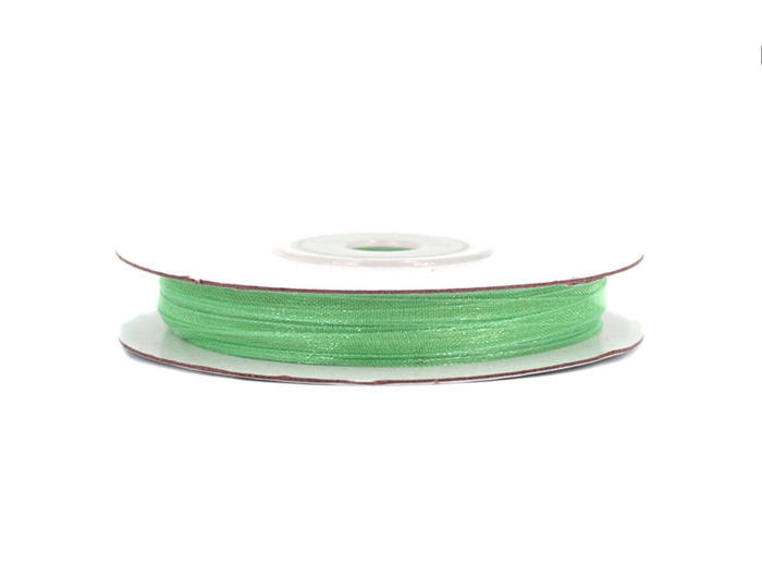 Ruban organza 3mm de large bobine de 50 metres de long Mint