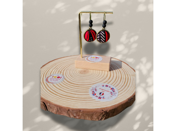 Boucles d'oreilles bouton "Milano"