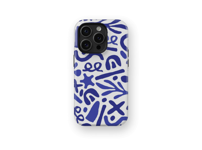 Blue Stems | Coque de téléphone 3D 2en1 Ultra-résistante