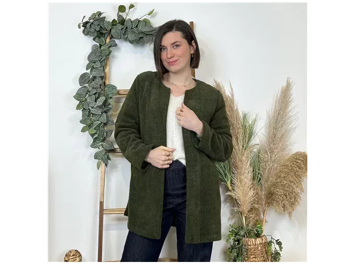 K593- Veste d'interieur ouverte (Tu) 🇮🇹 (kaki)