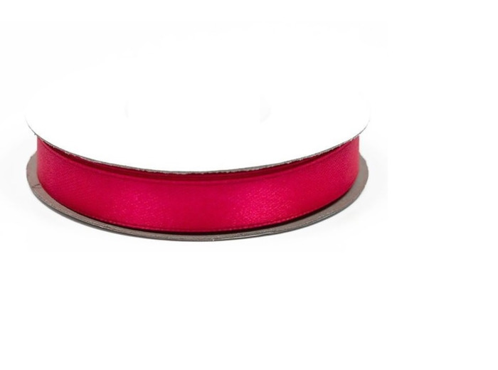Ruban satin fuchsia 187 largeur 12 mm