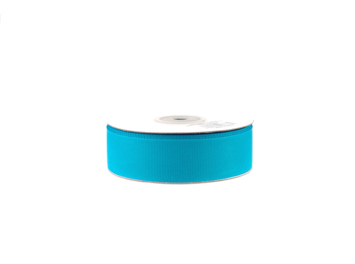 Ruban gros grain 25 mm de large bobine de 25 metres de long turquoise