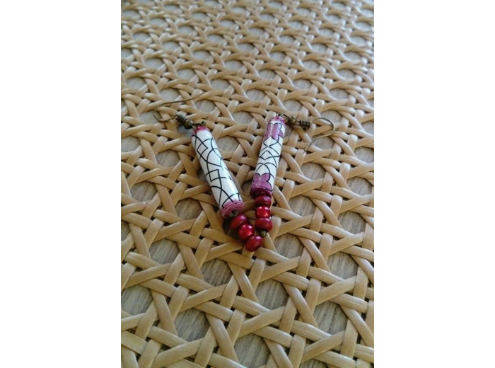 Boucle d'oreilles pour oreilles percées. Accroche sans nickel