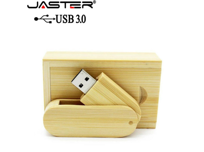 Clé USB 3.0 en bois - 64 Go Bambou clair