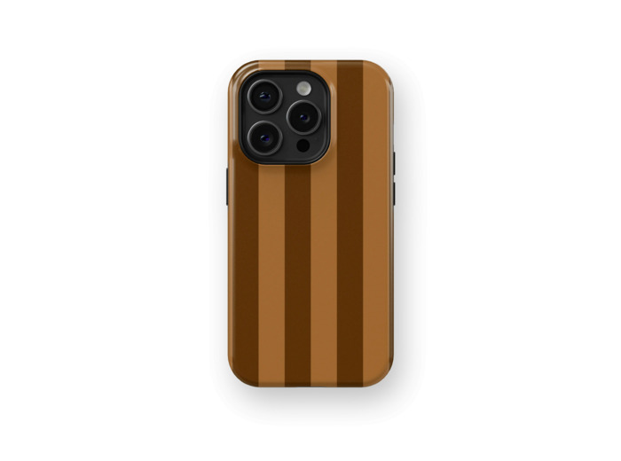 Chocolate Stripes Case | Coque de téléphone 3D 2en1 Ultra-résistante