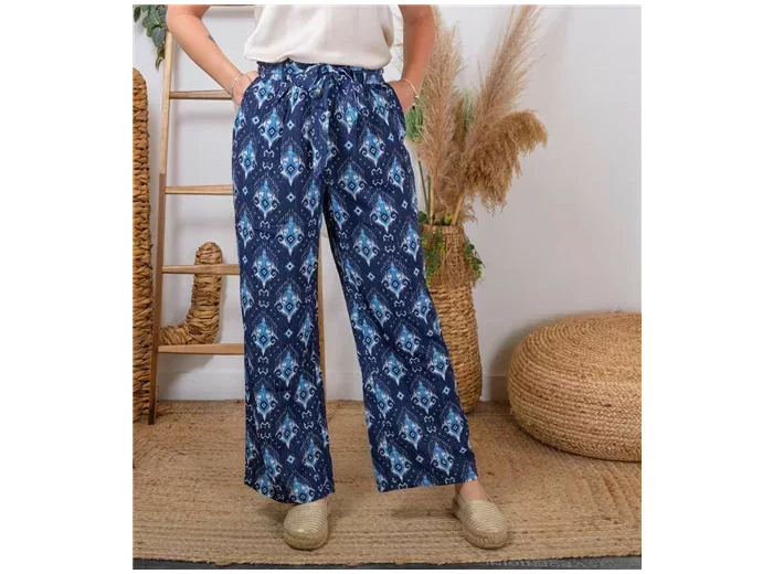 L789- pantalon “Z-one” Aquarelle (T36-T40) (marine)
