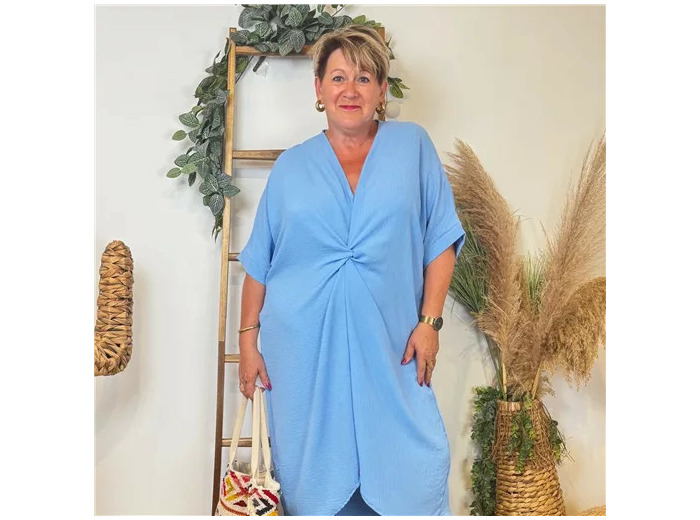 K183- Robe Loose (Gt) 🇮🇹 (bleu ciel)