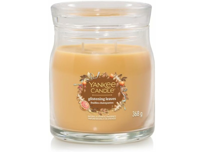 Yankee Candle, grande jarre signature feuilles chatoyantes