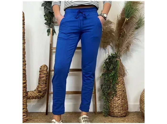 L756- Jogg 2 poches zippées 🇮🇹 (bleu royal)