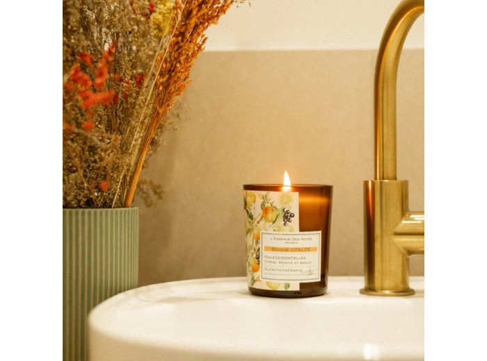 L'Essence Des Notes - Bougie aux huiles essentielles Citron & Basilic