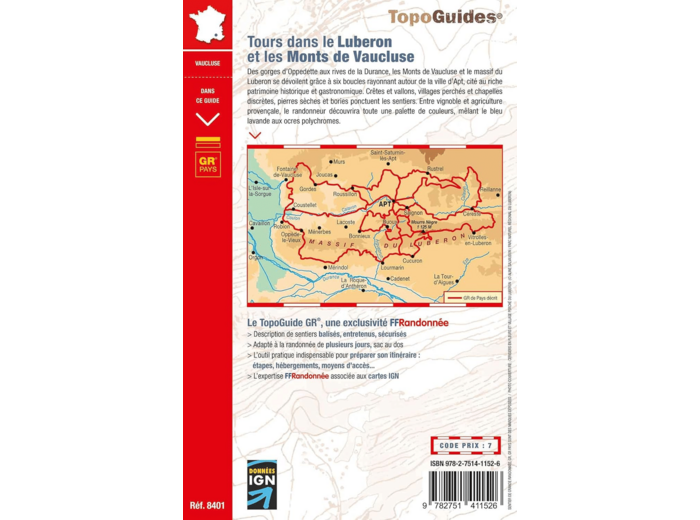 TOURS DANS LE LUBERON ET LES MONTS DE VAUCLUSE - REF 8401
